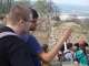  Návšteva katalánskych študentov   -  Dolný hrad - výhľad 