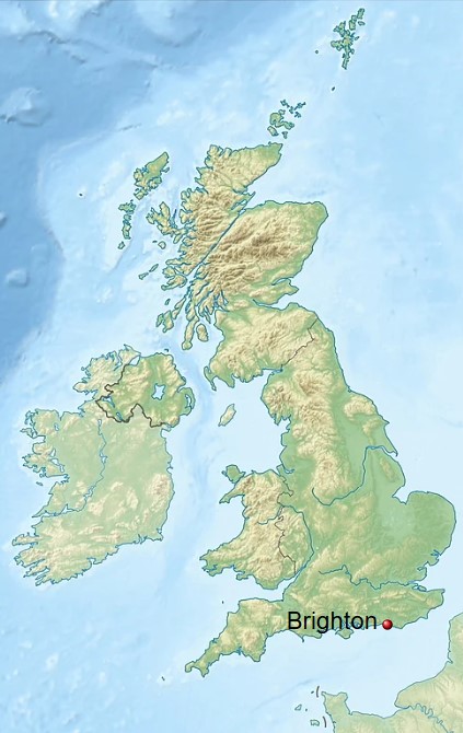 Brighton mapka