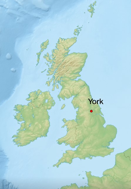  mapka York