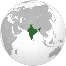 mapa Indie